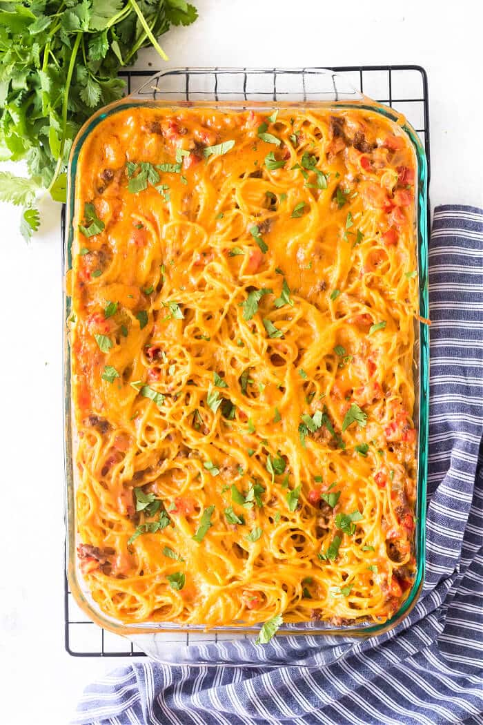 TACO SPAGHETTI CASSEROLE