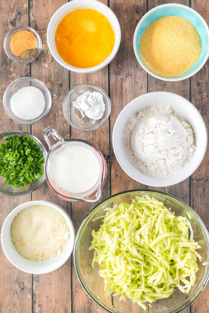 ZUCCHINI FRITTERS INGREDIENTS