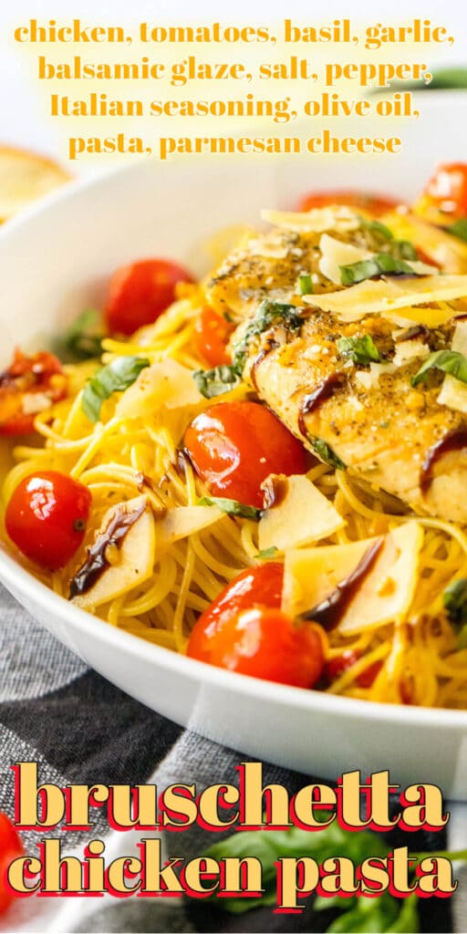 BEST BRUSCHETTA CHICKEN PASTA RECIPE