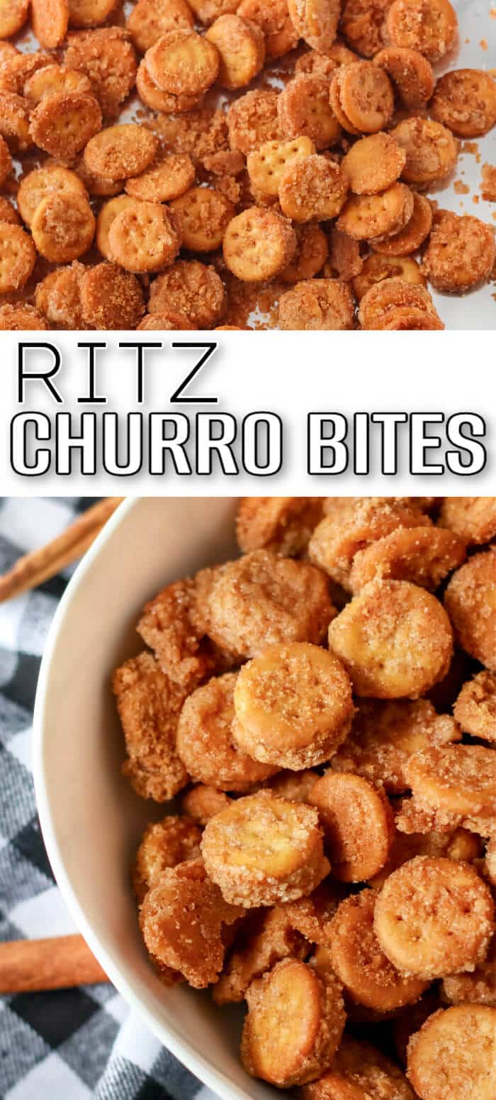 Ritz churro bites recipe is a fun snackable dish that combines peanut butter Ritz Bits crackers and a cinnamon sugar mixture to make a savory sweet churro inspired treat! BEST RITZ CHURRO BITES