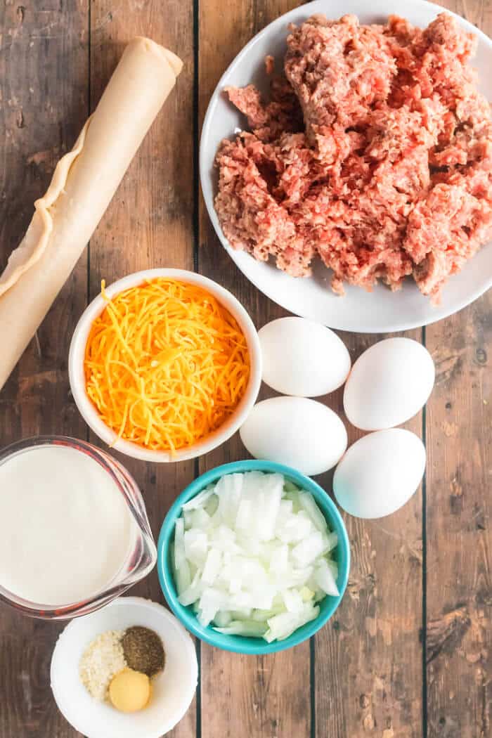 SAUSAGE QUICHE INGREDIENTS