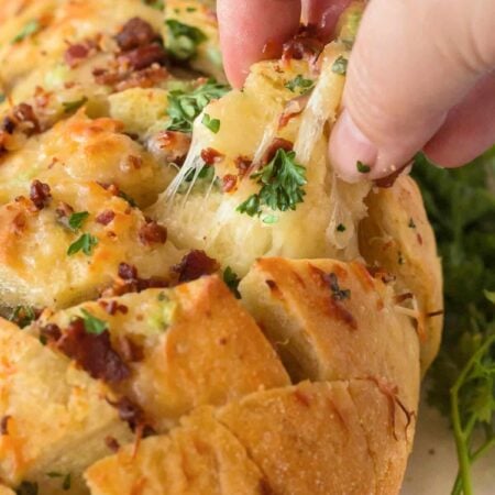 Cheesy pull apart bread.