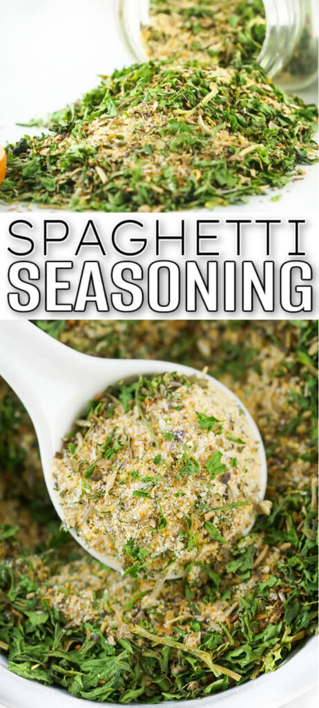 This spaghetti seasoning recipe is a quick and easy way to make the best spaghetti using a delicious blend of your favorite herbs and spices found right in your pantry BEST SPAGHETTI SEASONING BLEND