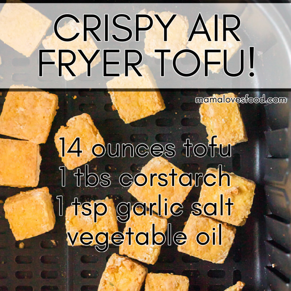 RECIPE FOR TOFU IN AIR FRYER