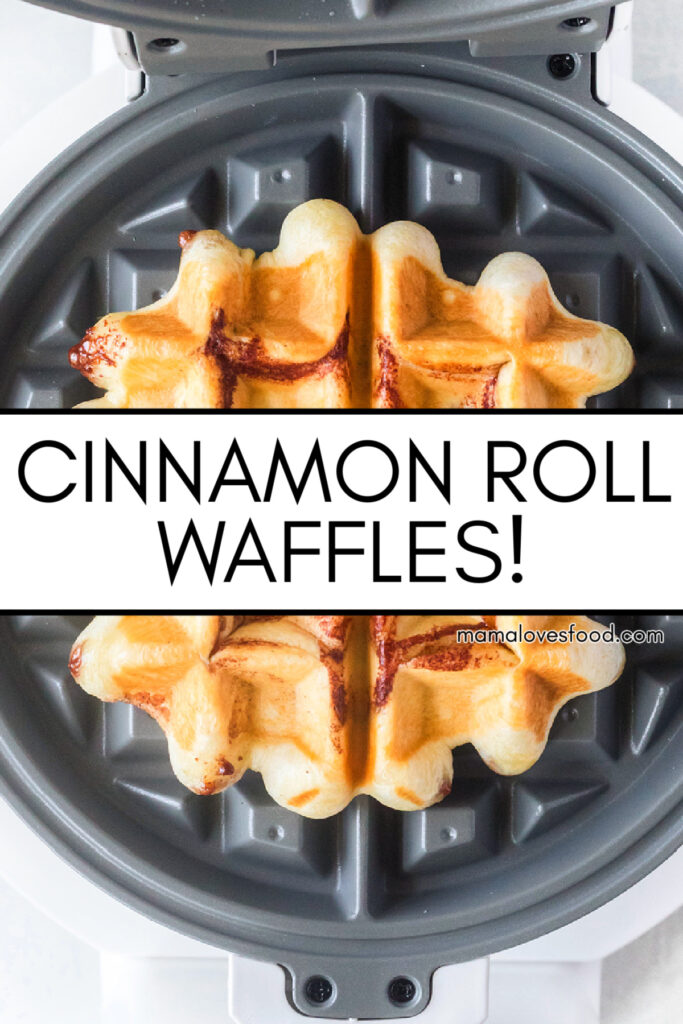 WAFFLES WITH CINNAMON ROLLS