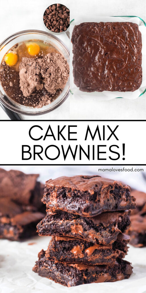 BEST BROWNIES FROM CAKE MIX
