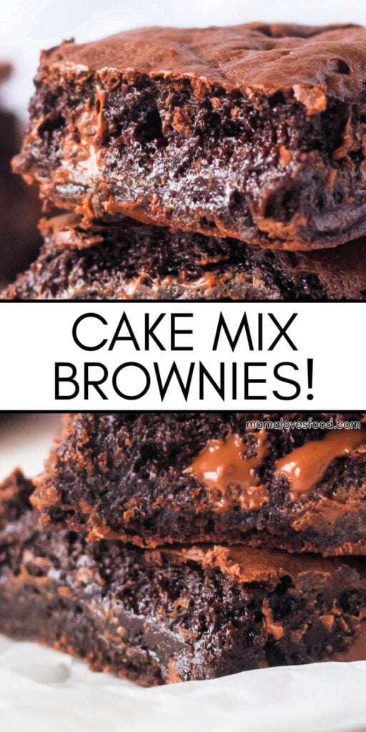 BEST CAKE MIX BROWNIES