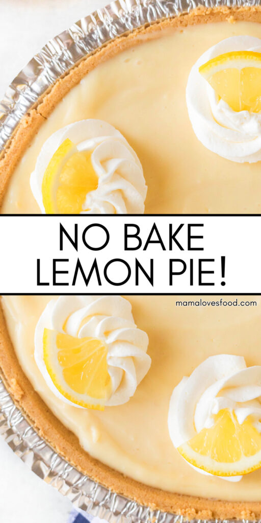 BEST NO BAKE LEMON PIE