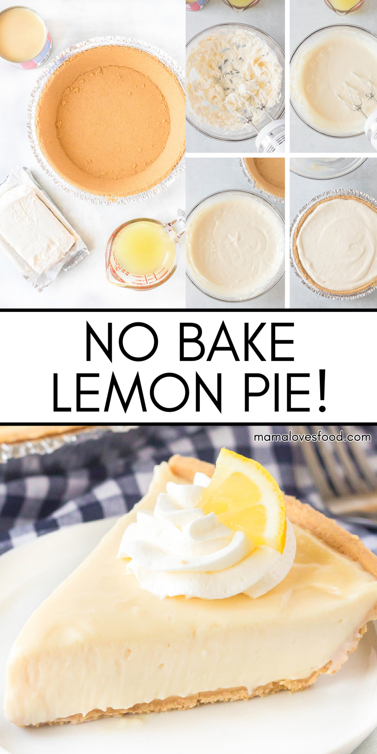 BEST NO BAKE LEMON PIE RECIPE