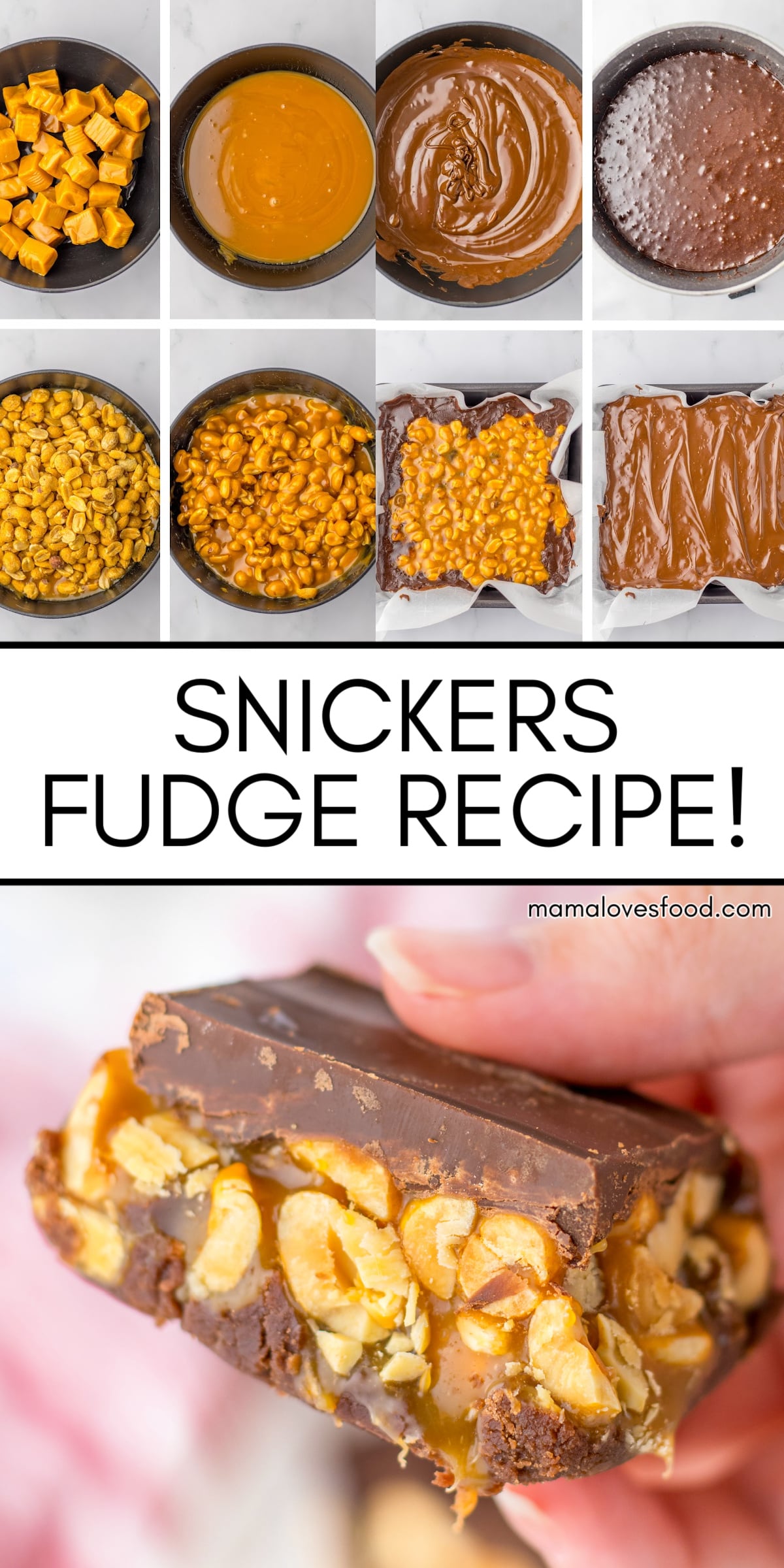 BEST SNICKERS FUDGE RECIPE