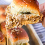 CHEESEBURGER SLIDERS WITH HAWAIIAN ROLLS
