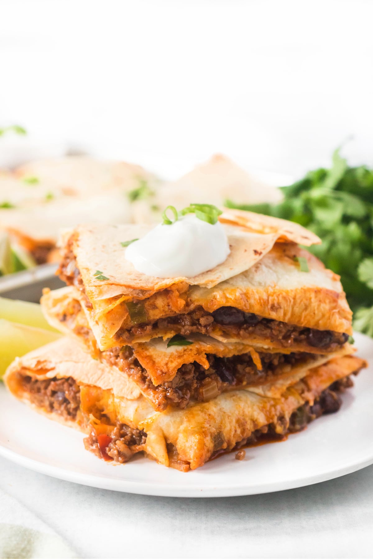 CHEESY SHEET PAN QUESADILLAS