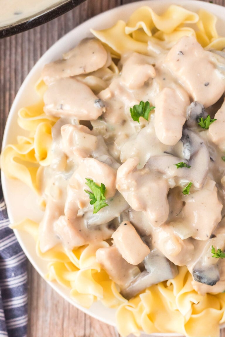 CHICKEN MUSHROOM STROGANOFF