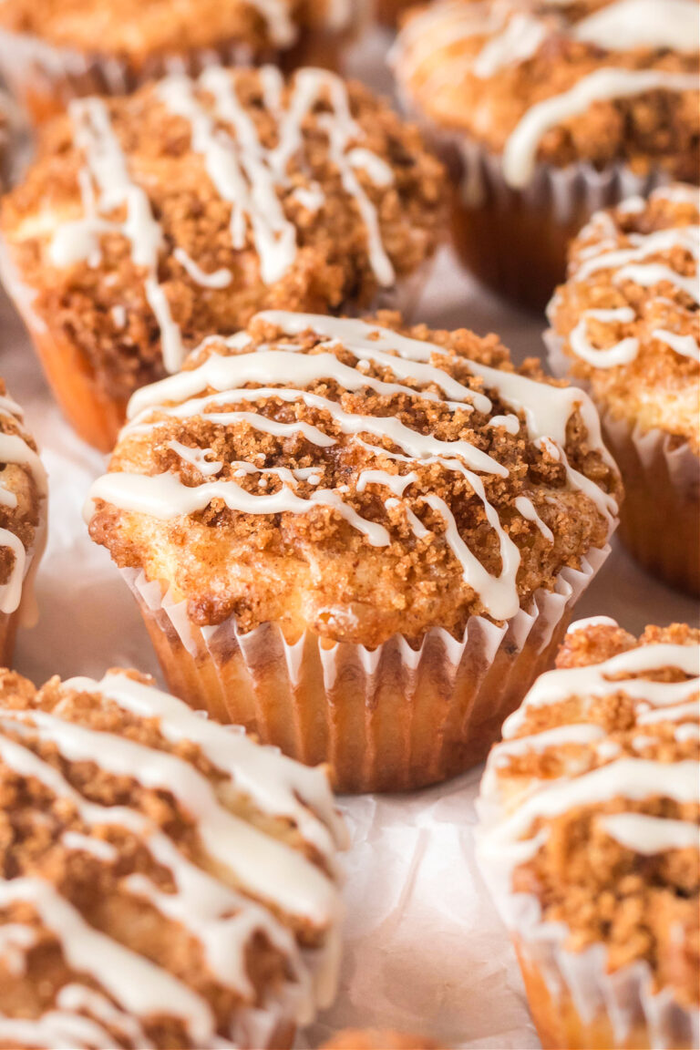 COFFEE CAKE MUFFINS WITH STREUSAL TOPPING