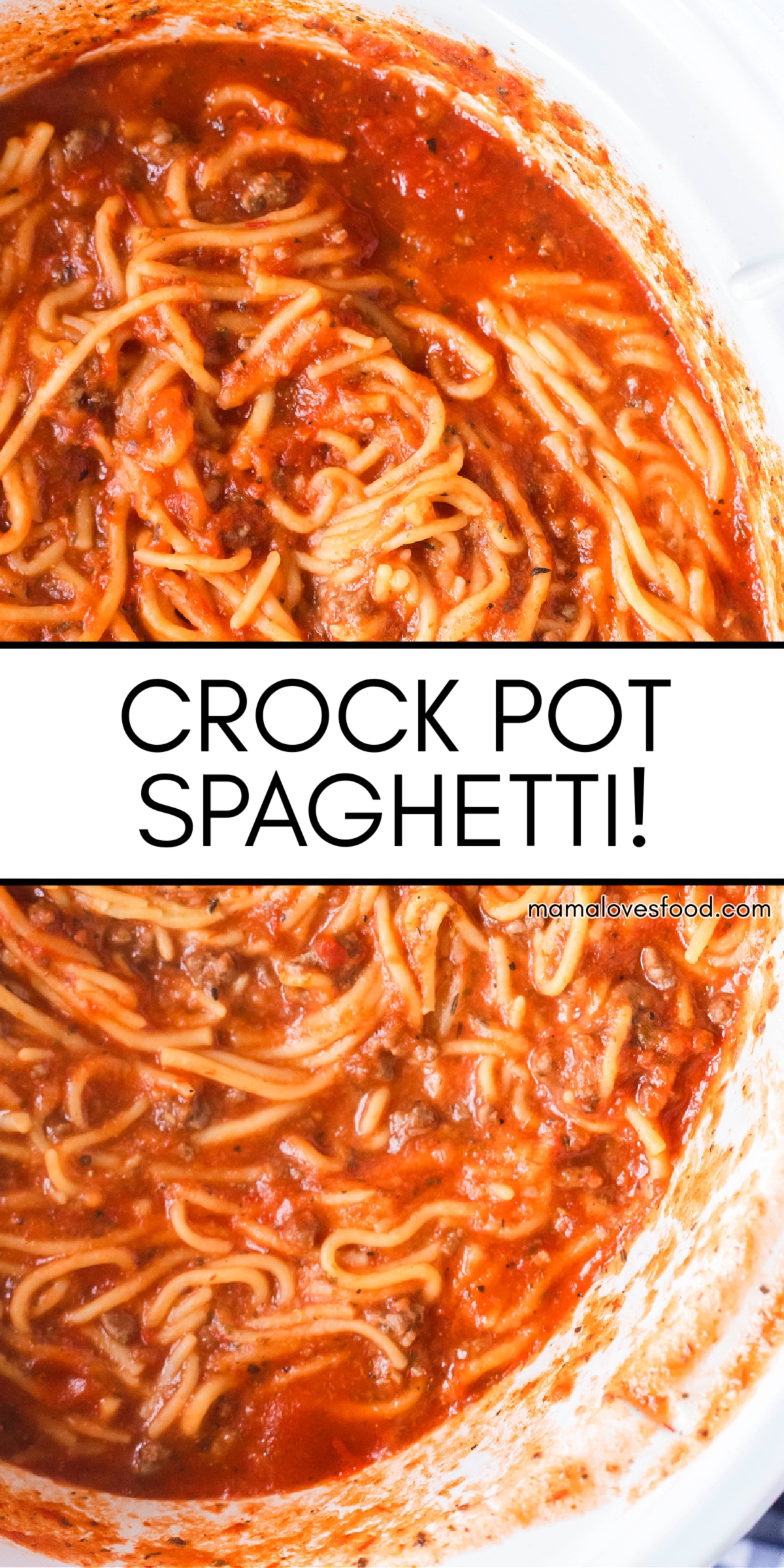 CROCK POT SPAGHETTI RECIPE