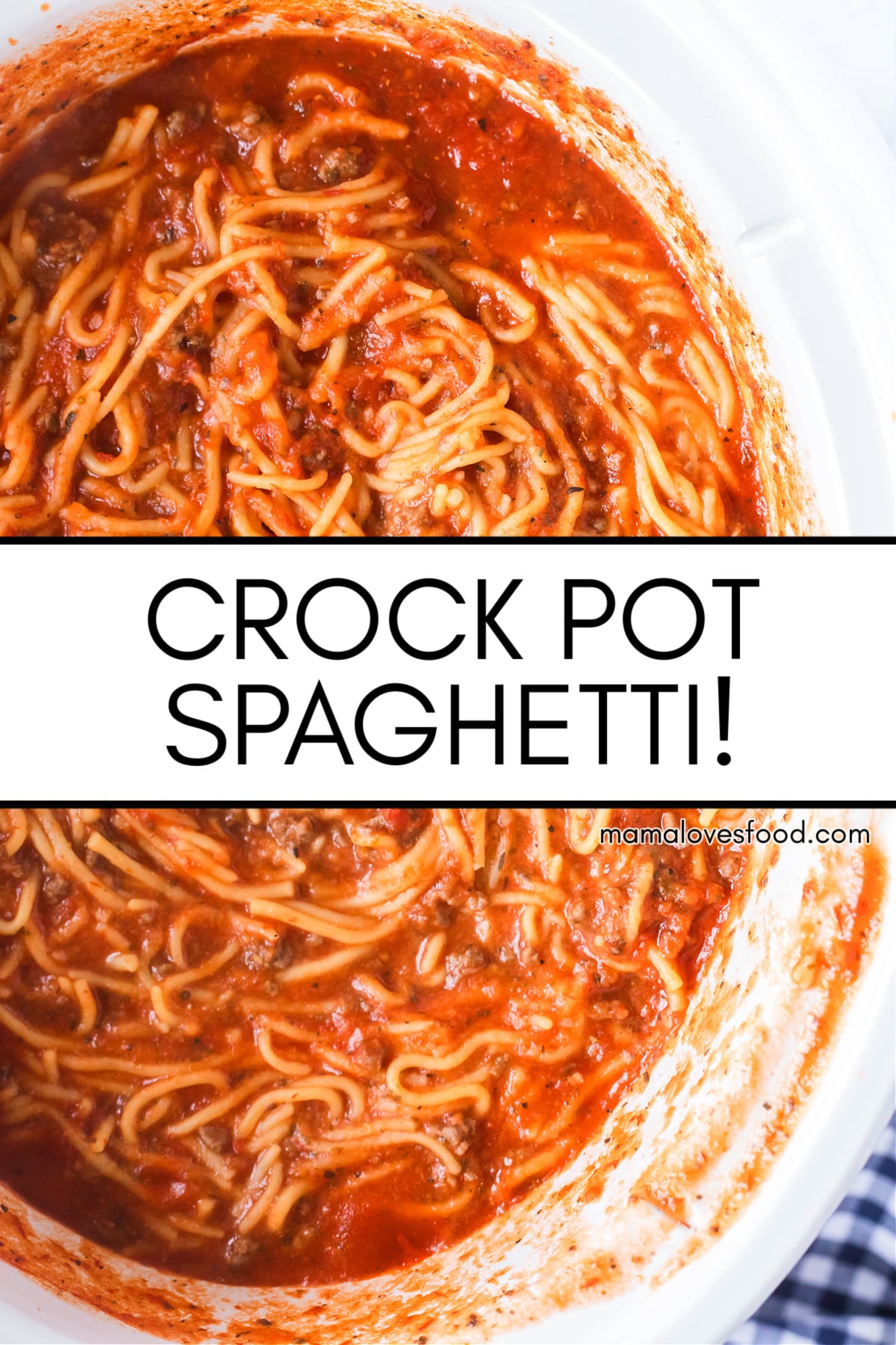 CROCK POT SPAGHETTI