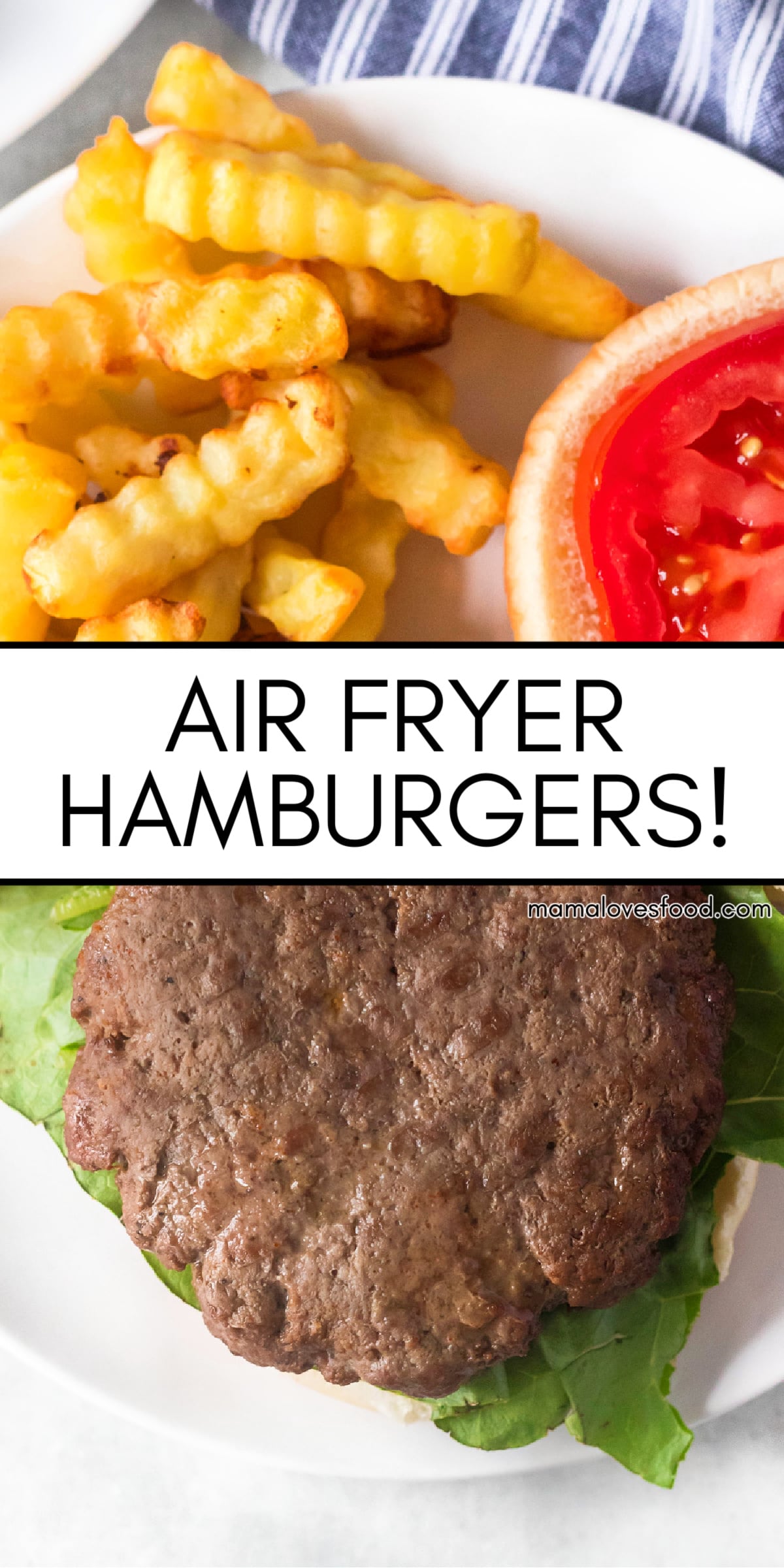 EASY AIR FRYER HAMBURGERS
