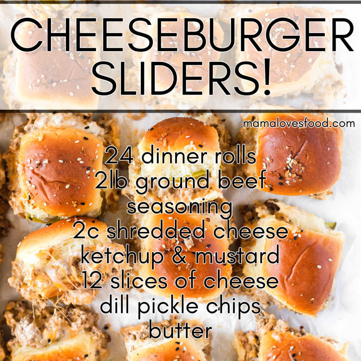 EASY CHEESEBURGER SLIDERS RECIPE