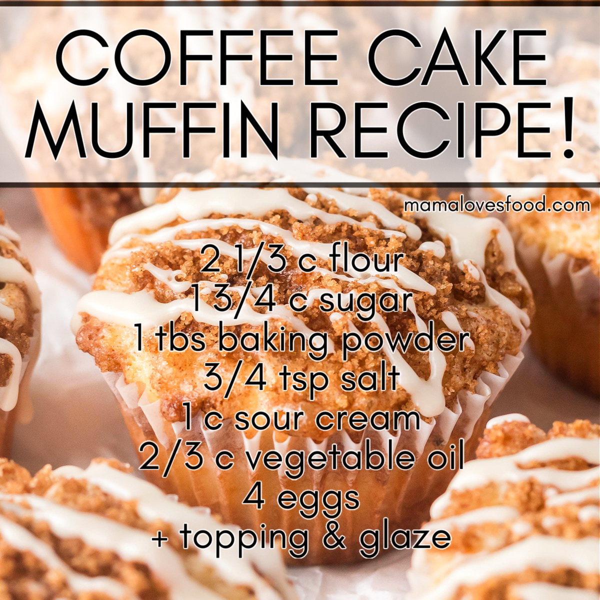 EASY COFFEE CAKE MUFFINS RECIPE