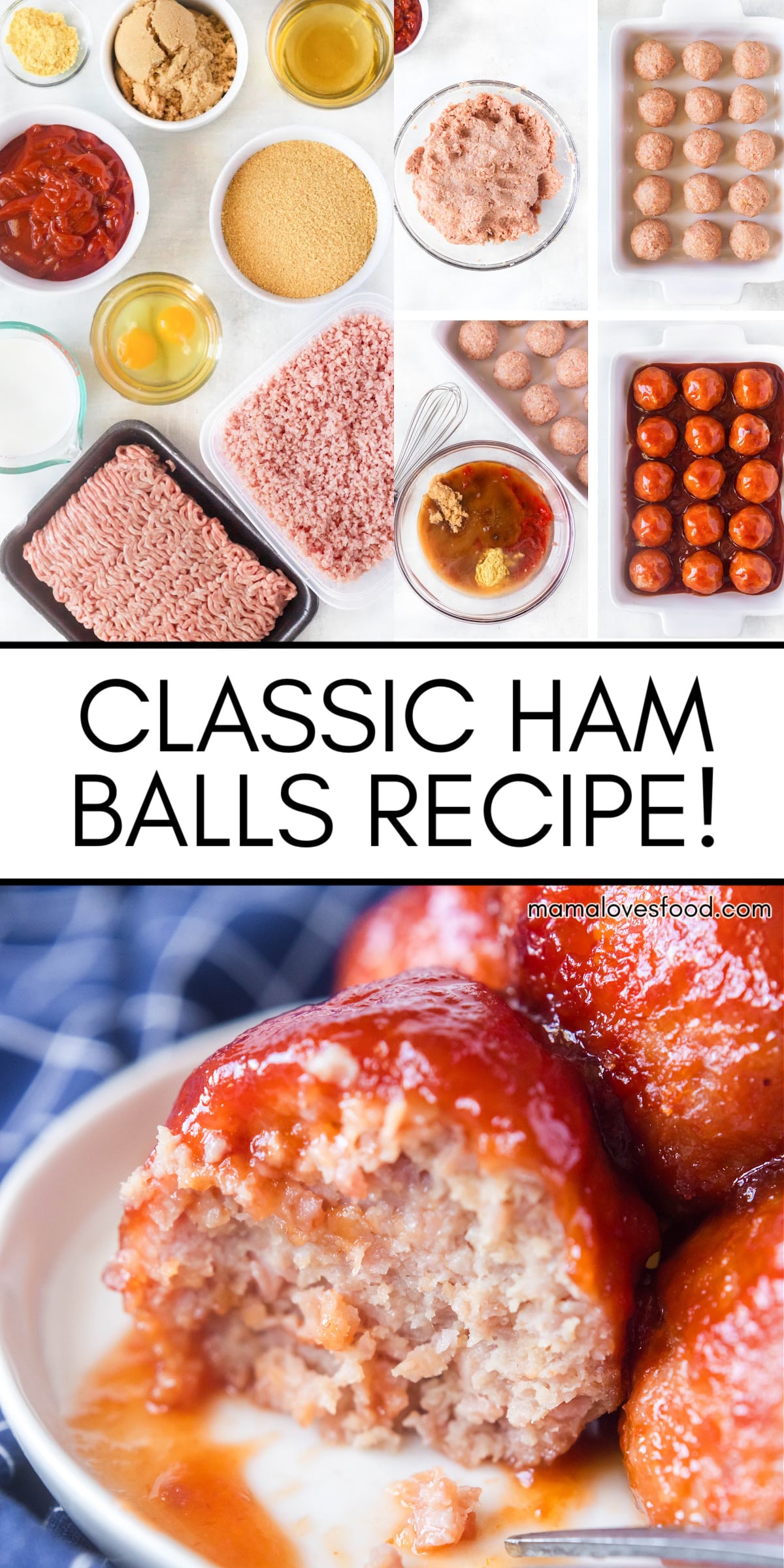 EASY HAM BALLS RECIPE