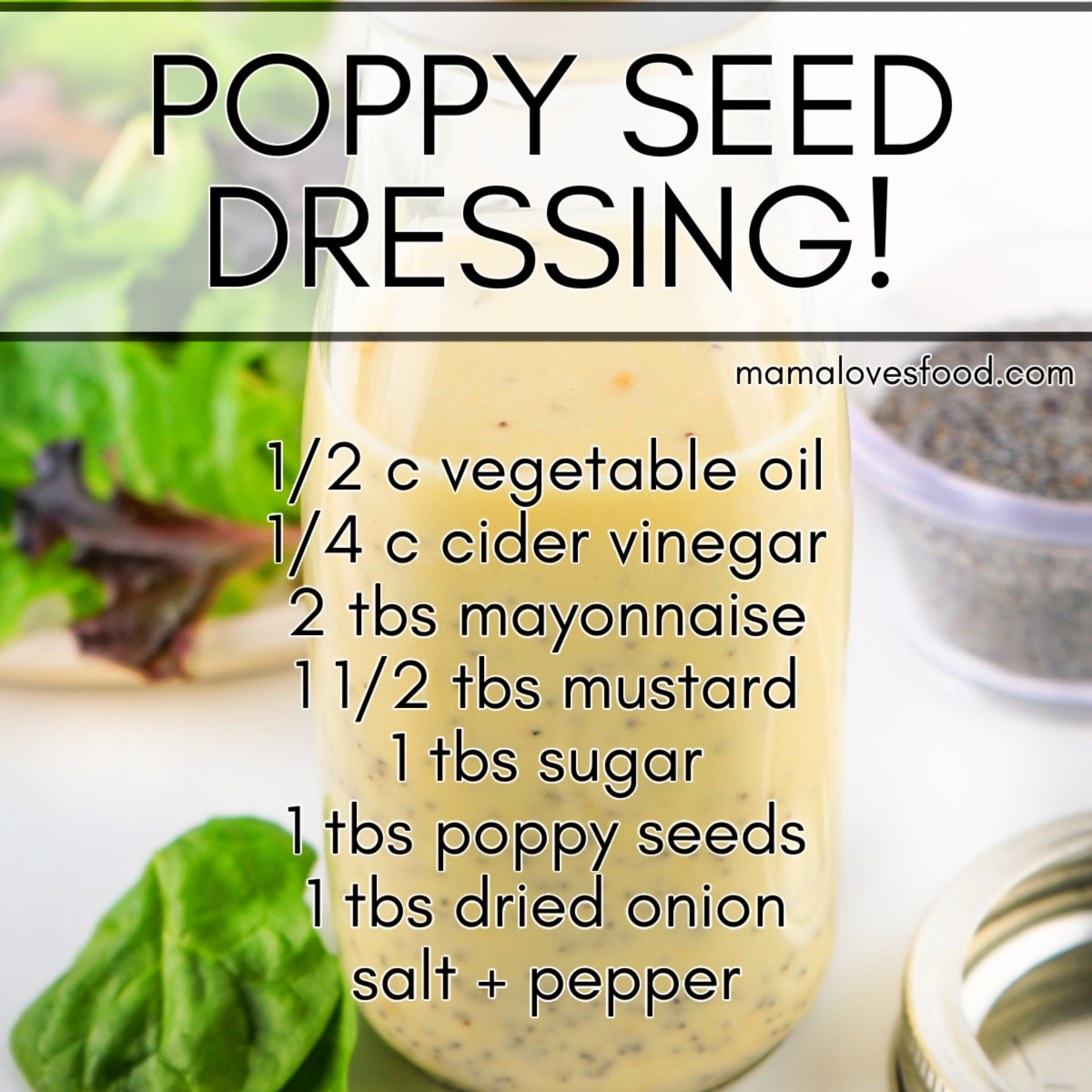 EASY POPPY SEED DRESSING
