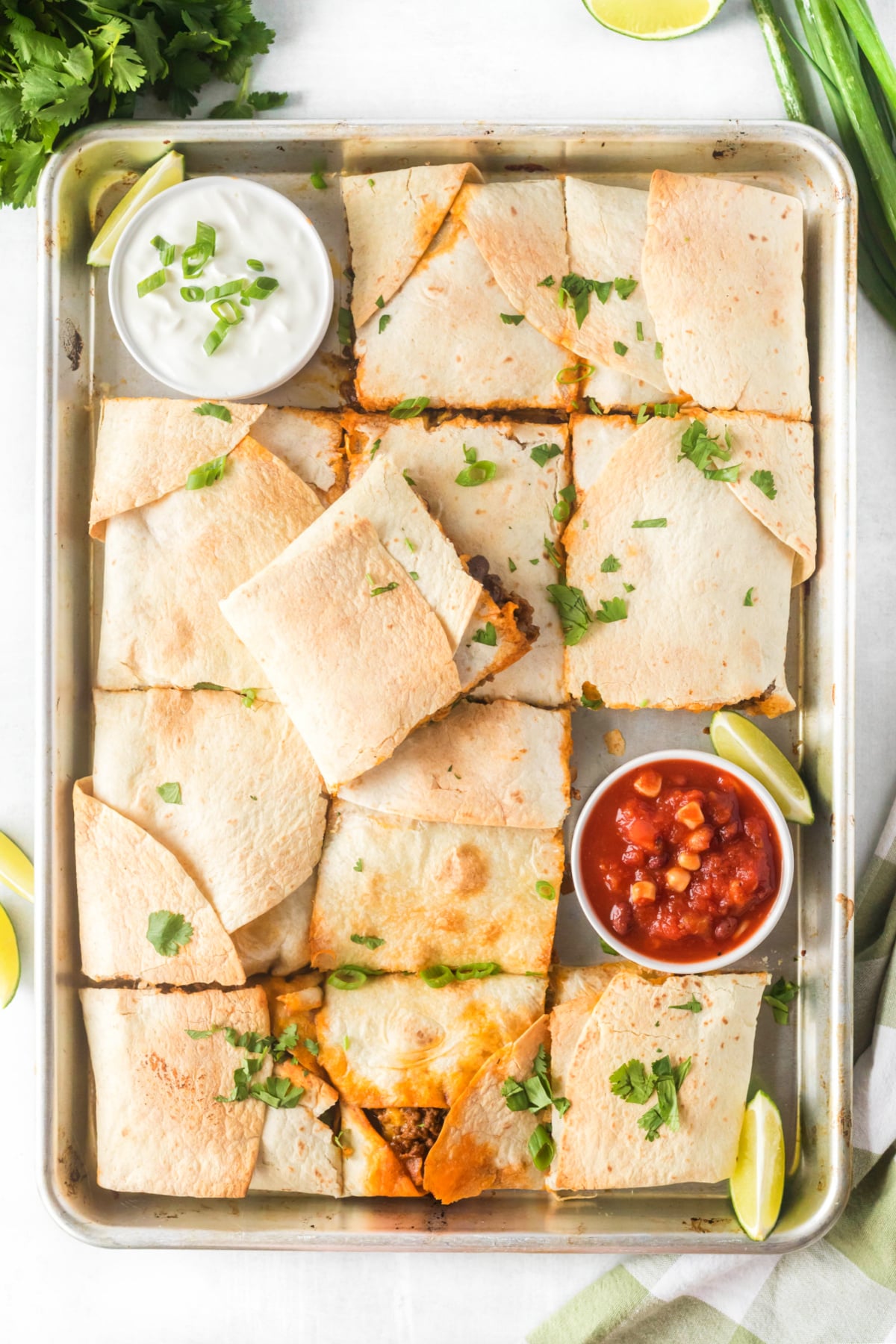 EASY SHEET PAN QUESADILLA RECIPE
