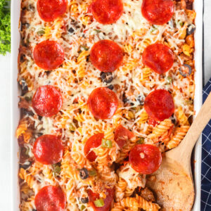PEPPERONI PIZZA CASSEROLE