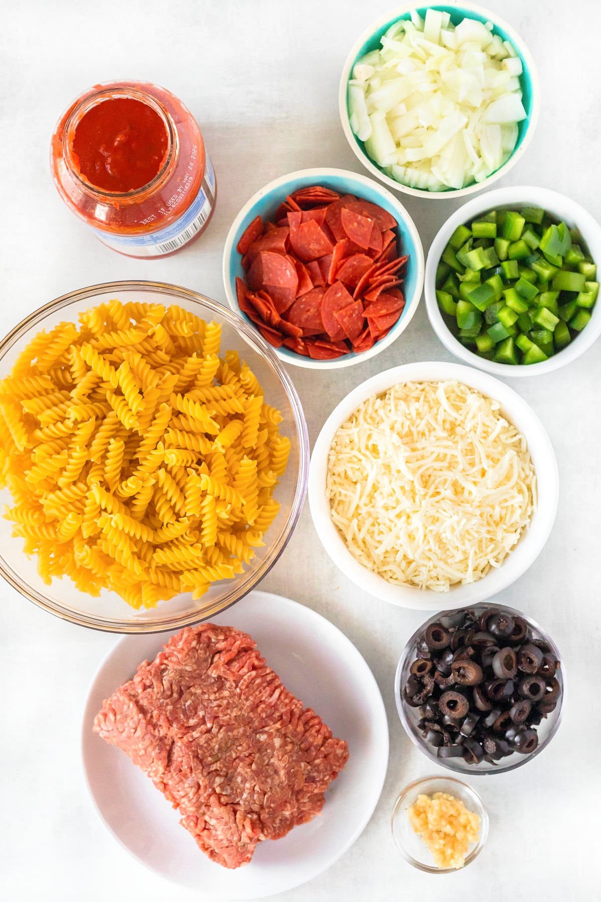 PIZZA CASSEROLE INGREDIENTS