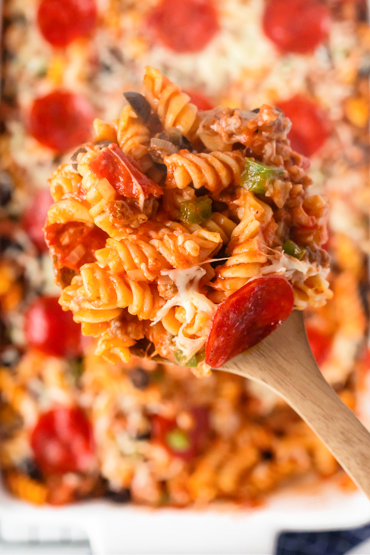 PIZZA PASTA CASSEROLE