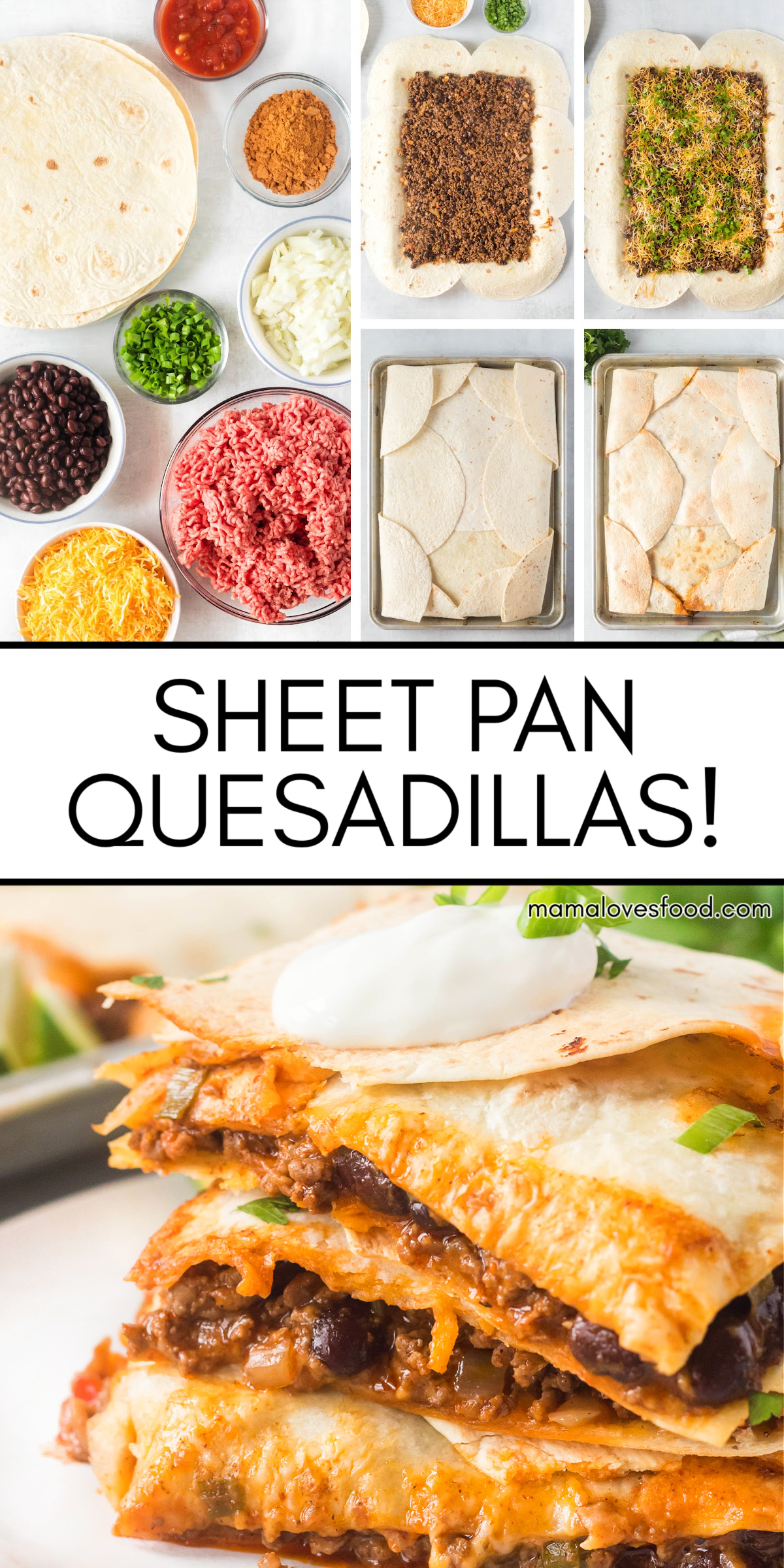 SHEET PAN QUESADILLA RECIPE