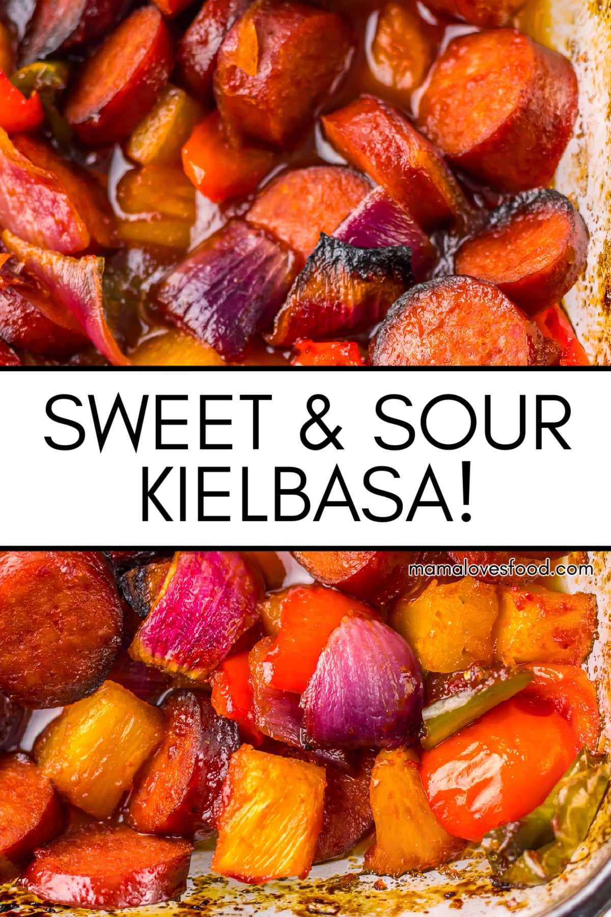 SWEET AND SOUR KIELBASA