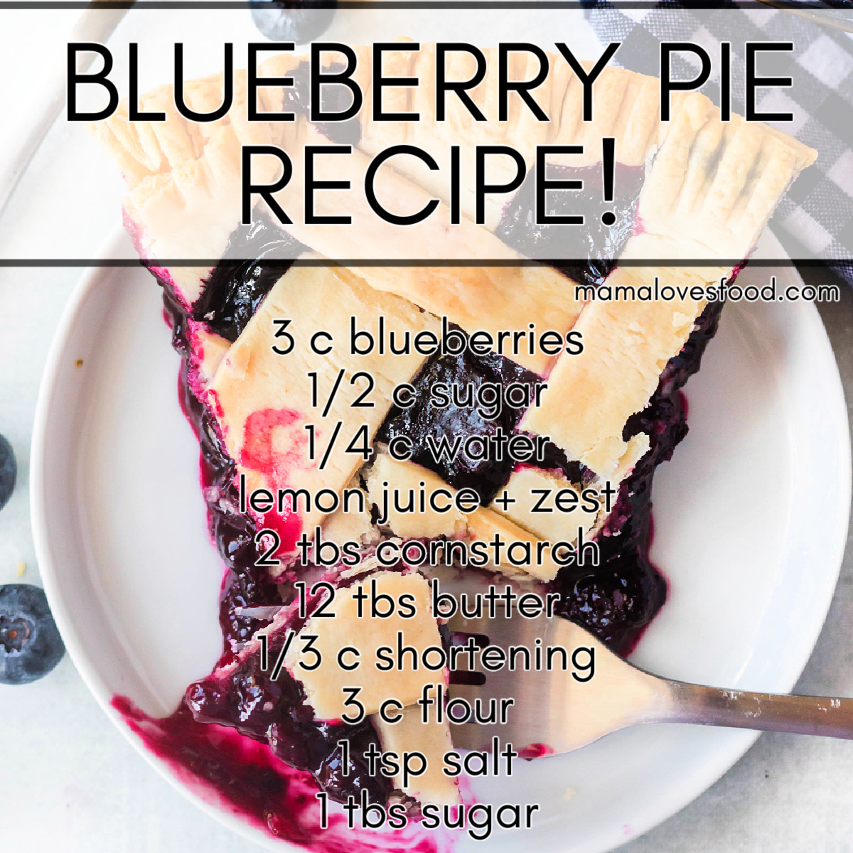 best blueberry pie