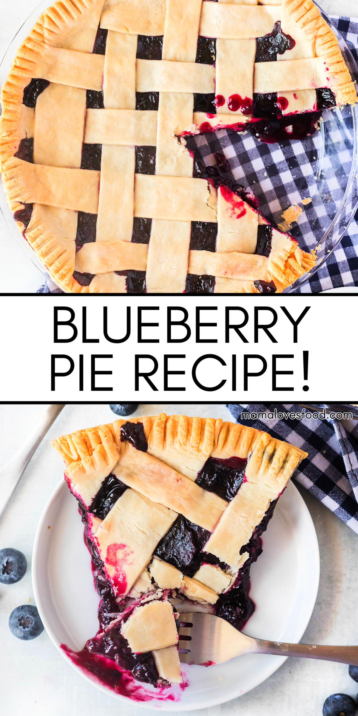 easy blueberry pie