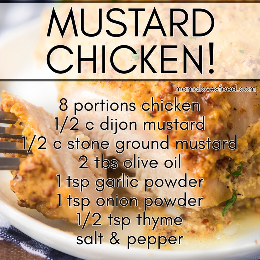 easy mustard chicken