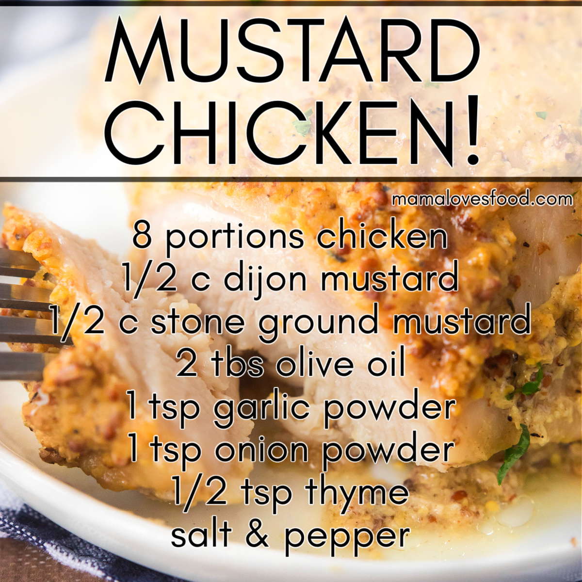 easy mustard chicken