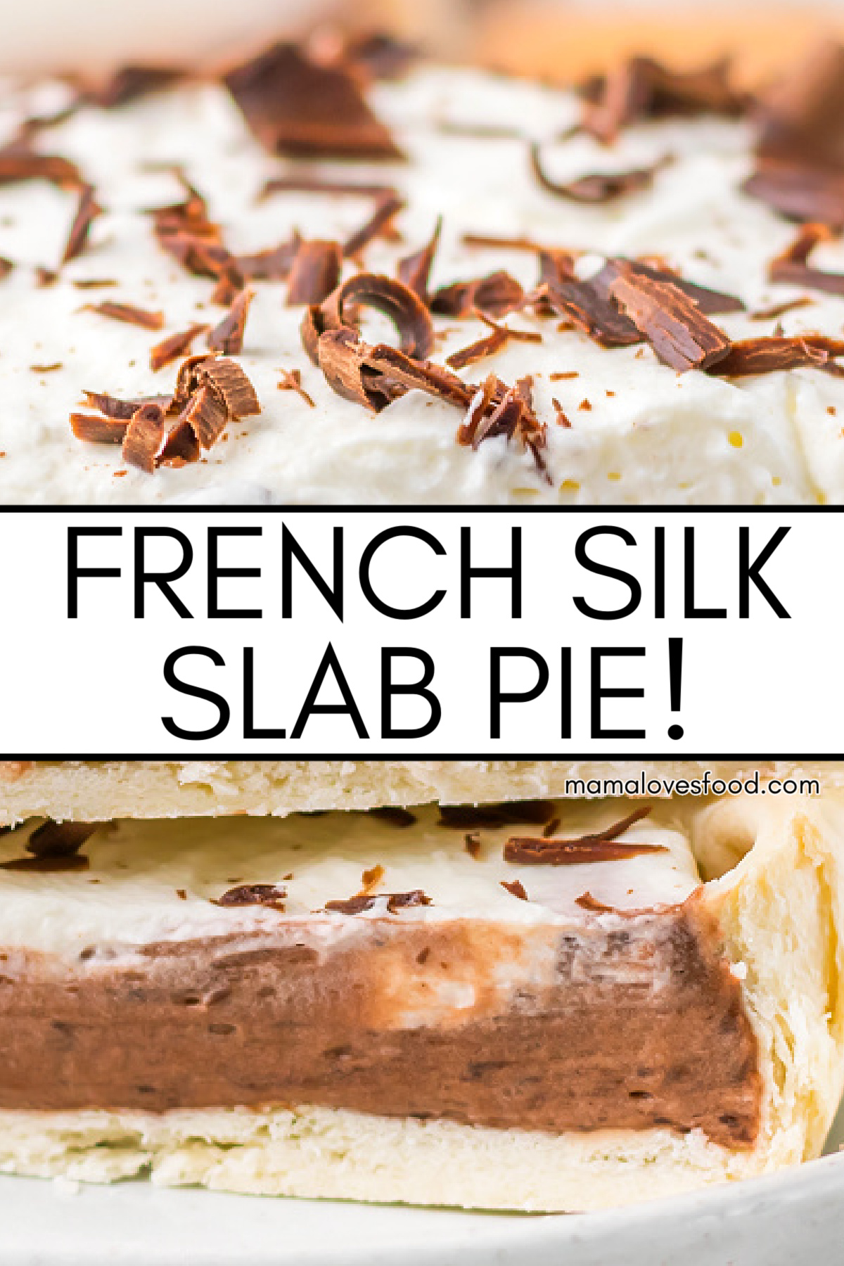 french silk slab pie