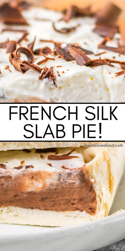 french silk slab sheet pan pie