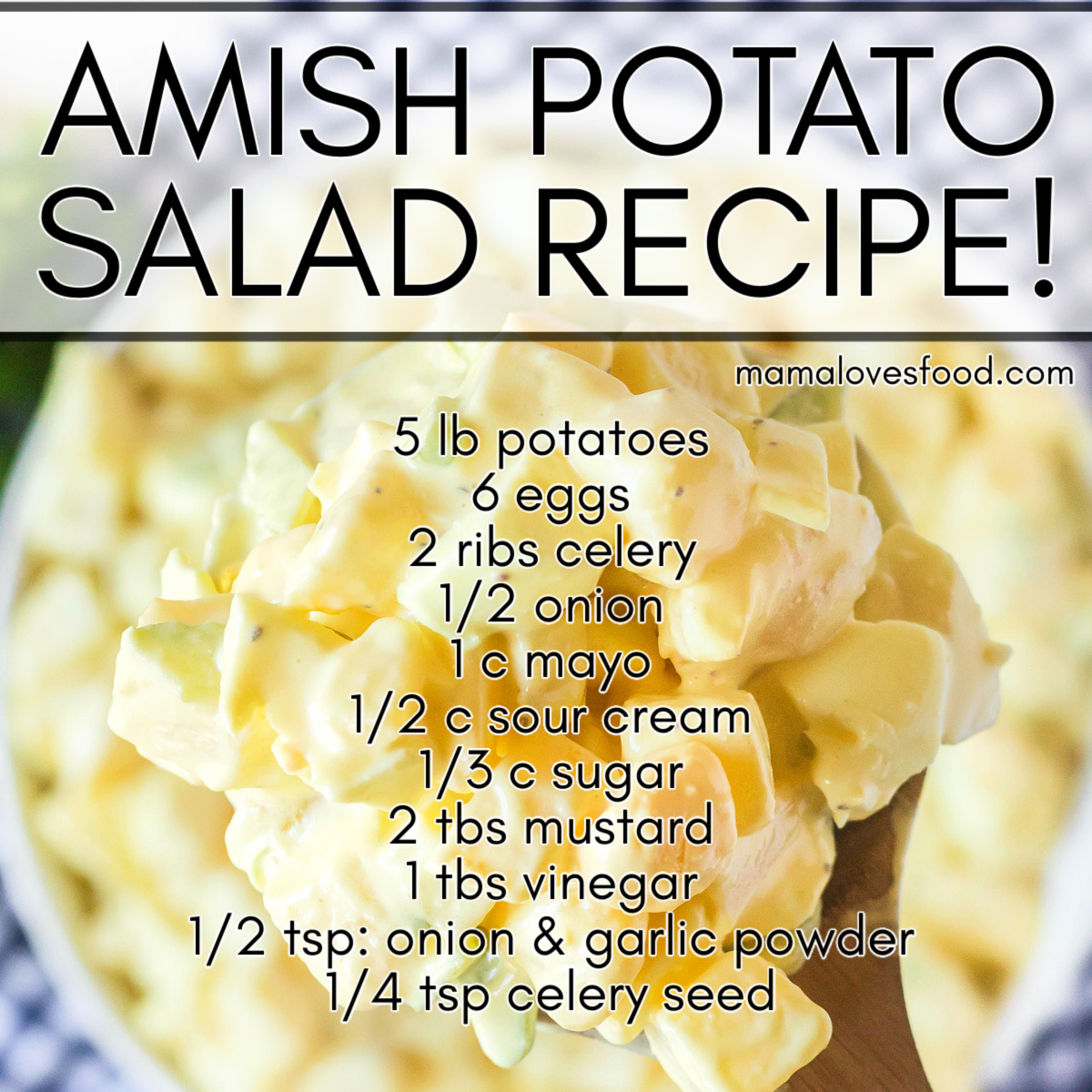 homemade amish potato salad