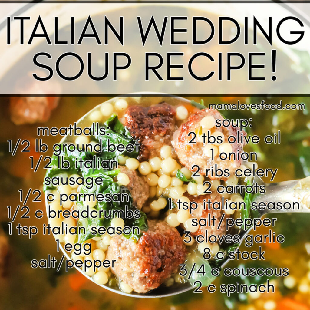 homemade italian wedding soup recipe