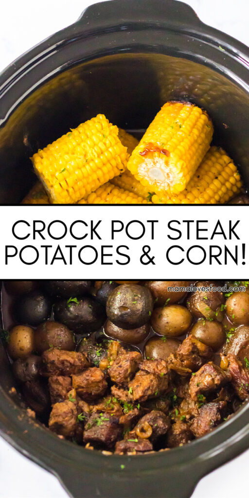 recipe for steak potatoes and corn in the crock pot