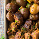 steak potato and corn slow cooker dinner