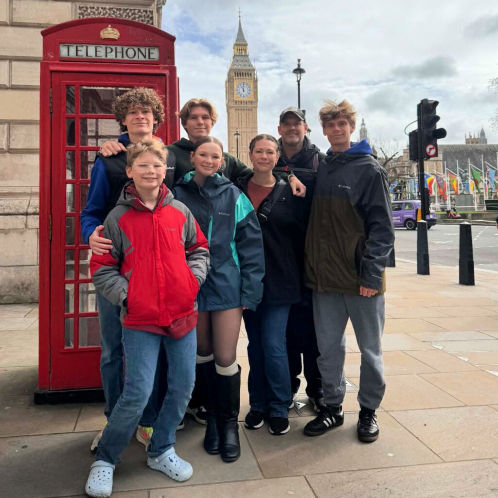April's family in London