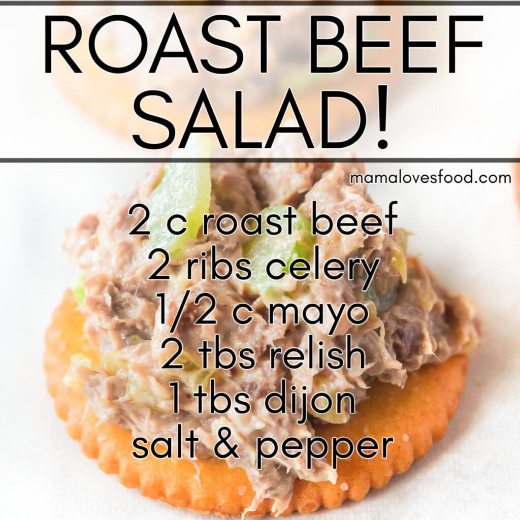 classic roast beef salad recipe