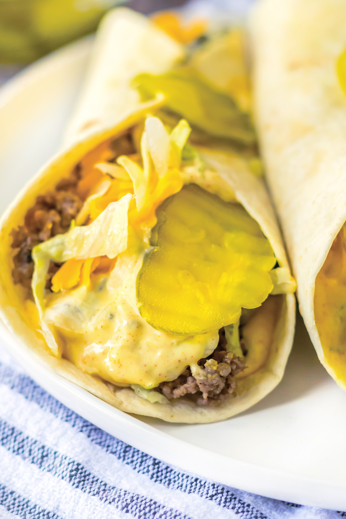 copycat big mac wraps
