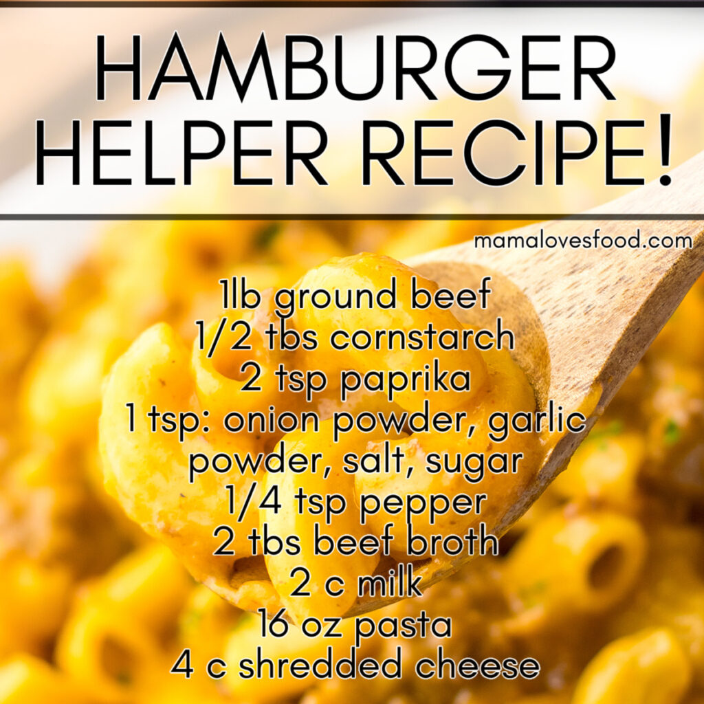 copycat hamburger helper