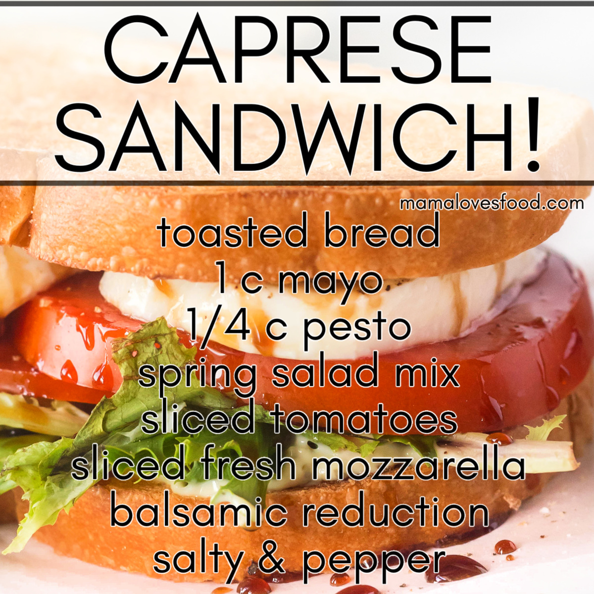 easy caprese sandwich recipe