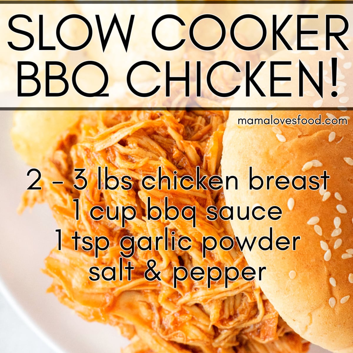 easy crock pot bbq chicken