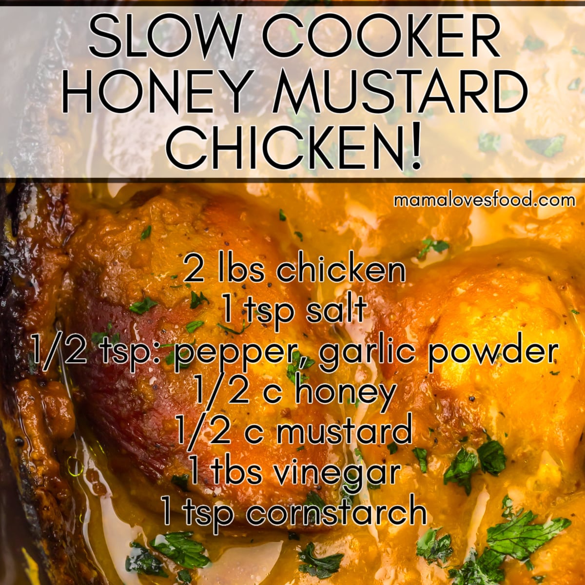 easy slow cooker honey mustard chicken