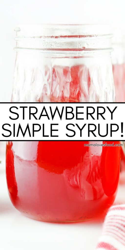 easy strawberry simple syrup