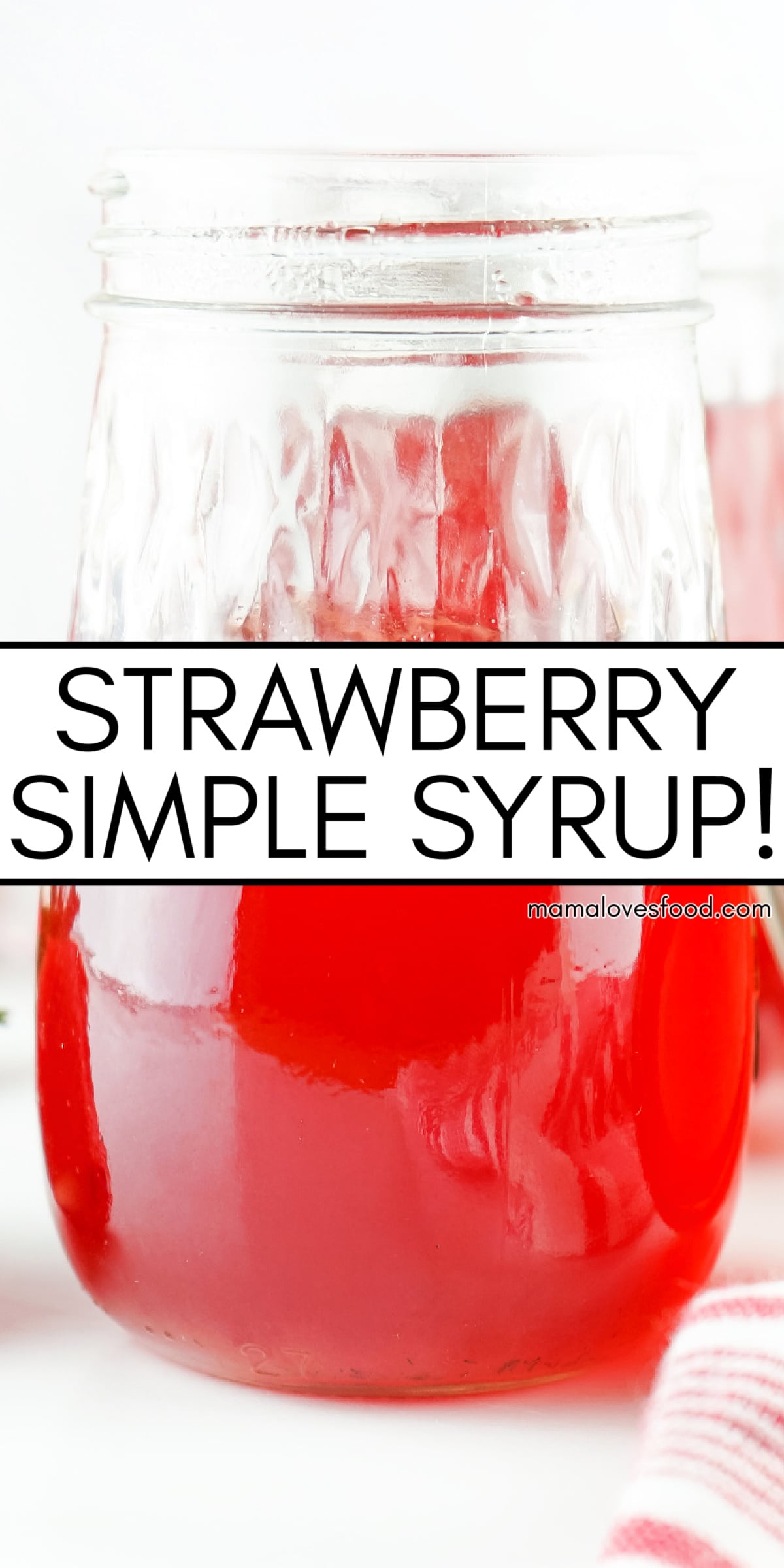 easy strawberry simple syrup